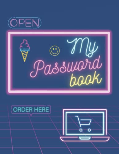 My Password Book 100Pages 8.5x11”: Password Safekeeping Diary