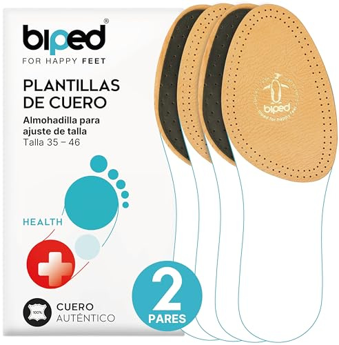 biped 2 pares de mediasuelas de cuero con carbón activo - Almohadillas para el antepié Plantillas para zapatos - Almohadillas para la planta del pie para hombres y mujeres z1782(43-44)