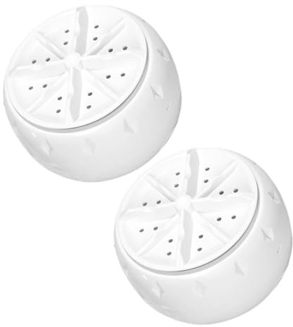 GLEAVI 2pcs Mini Portable Washing Machine Automatic Usb Washer Suction Cup for Travel Home Camping Apartment College Laundry Use