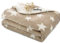 LeerKing Hundedecke flauschig Katzendecke waschbar Doppelte Fleecedecke Kuscheldecke für Sofa Hundebett und Auto Braun 75 * 100cm