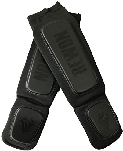 Espinilleras Rewon Kickboxing – Espinilleras para hombre y mujer, acolchado para artes marciales, Muay Thai, MMA Shin Guard Sparring, protección de pies para hombre y mujer, BJJ Kick Boxing