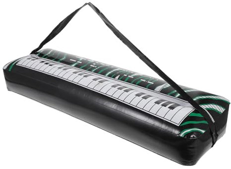 DRESSOOS Aufblasbares Elektronisches Keyboard Spielzeug Leichtes Wiederverwendbares Partyrequisit Für Fotoautomaten Und Sommerliche Bühnen Kindersicheres PVC Musikinstrument Für Altersgrupp