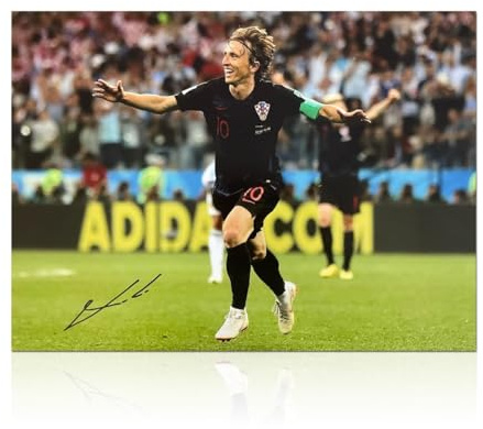 Exclusive Memorabilia Luka Modric Signed Croatia Football Photo