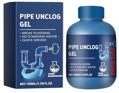 Detergente per Scarico Lavandino,Polvere Detergente Per Tubi,Schiuma per Drenaggio,Polvere per la Pulizia dei Tubi,Detergente Schiumogeno Per Scarichi Per Lavandini,Efficaci Apriscarico 100G
