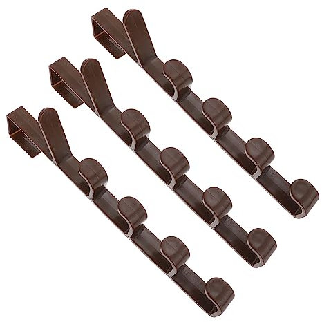 Cabilock 3pezzi Gancio Appendiabiti Sopra La Porta Gancio Per Appendere Cappotti Asciugamani Vestiti Cappelli Sciarpe e Borse Sul Retro Della Porta Realizzato in Materiale Abs Resistente Al