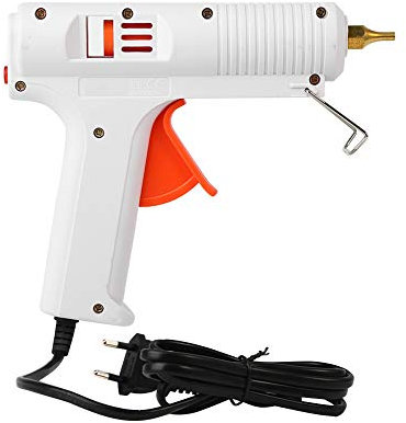 Qivine Pistola de Silicona Caliente 11mm, 110W Pistola Silicona Manualidades de Temperatura Ajustable, Mini Pistolas de Encolar para Arte, Empaques, Reparaciones