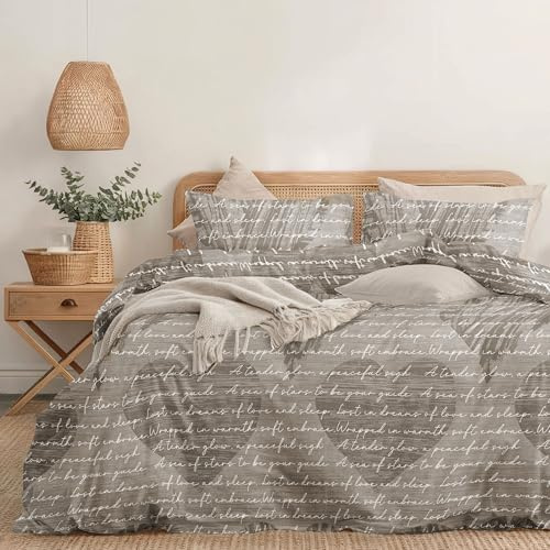 Dreamzie Copripiumino 240x220 Cuori di Paglia con 2 Federe 65x65 | Microfibra morbida con chiusura a zip, lavabile a 40 °C, traspirante e facile da mantenere ogni giorno.