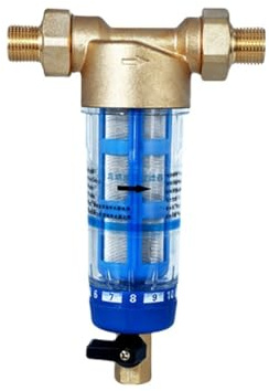 Front Purifier Whole House Spin Down Sediment Water Filter Central Backwash Remove Rust Stainless Steel Mesh With High Efficiency Filtration Function(DN15 with piezometer)