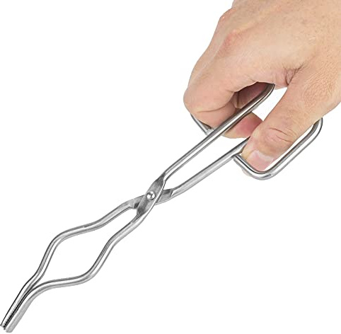 Jelquix Degeltång i Rostfritt Stål Professionell Tång med Halkfria Tassar för Laboratoriebruk 200 Mm/7,87 Tum (200 mm)