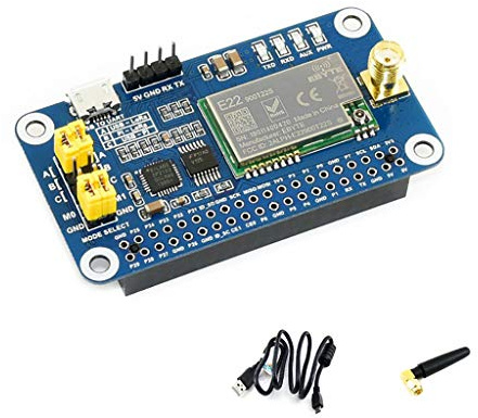 Coolwell Waveshare SX1262 LoRa HAT for Raspberry Pi/Arduino/STM32 Spread Spectrum Modulation up to 81 Available Signal Channel 868MHz Frequency Band Allows Data Transmission up to 5km