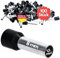 Kalitec AE1508SWSB Lot de 100 embouts de câble isolés 1,5 mm² 8 mm de long Noir I Fabriqué en Allemagne I Qualité industrielle