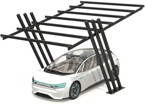 Carport, Todome, Stahl, Anthrazit, Modell 04 Structure Carport – (1-Sitzer), Überdachung