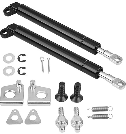 MotorMinds Ammortizzatori a gas per portellone posteriore e cofano Lift Spring Support Lifter per BT-50 PX Ranger 2011-2017, ammortizzatori a gas per portellone posteriore