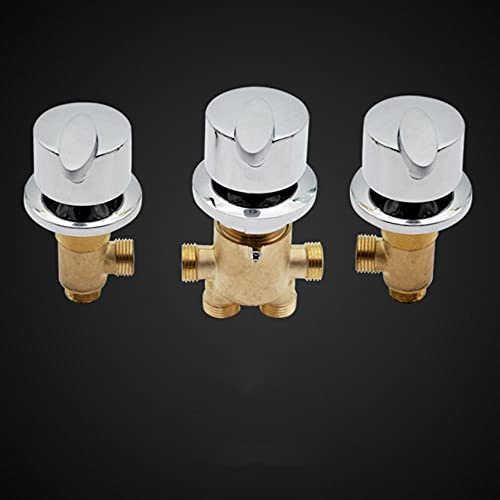 Bañera dividida o bañera divisor de latón con una batidora fría de agua caliente para la cubierta de ducha a mano montada LWX