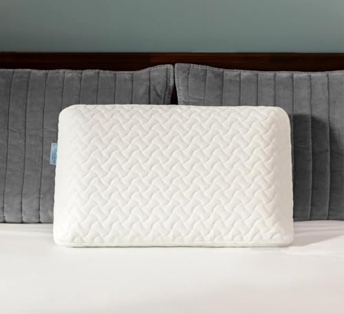 Ecosafeter Cuscino in memory foam per un sonno riposante, ergonomico, ad alta densità, per chi dorme sul fianco e sulla schiena (bianco)