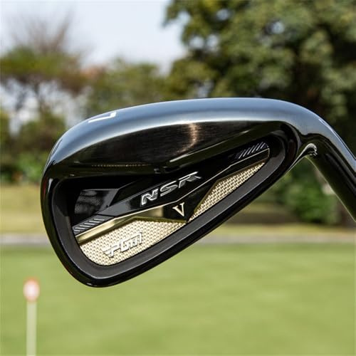 Canna da golf in ferro in acciaio inossidabile o carbonio per allenamento da golf per uomini e donne club singoli pratica di ferro da golf (#7, asta in acciaio)