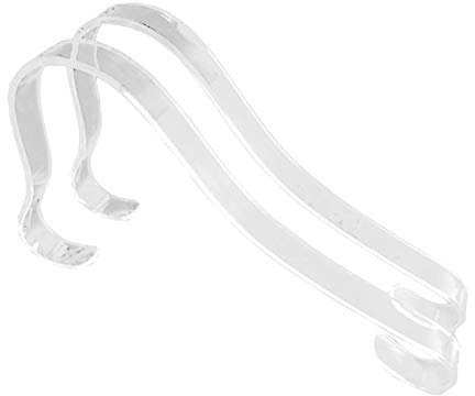 HugeStore 5 Pairs Clear Acrylic Sandal Shoe Display Stand Shoe Supports Shaper Forms Inserts