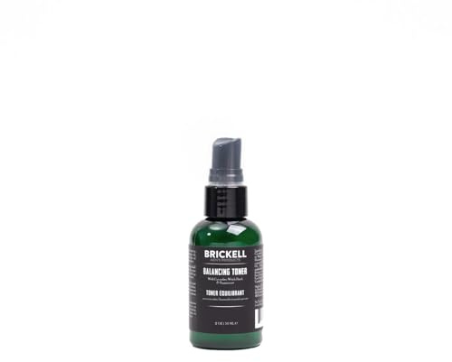 Brickell Men's Products balancing toner für männer, natur- und bio-alkohol-free gurke, minze gesichtswasser mit hamamelis, 2 ounce, duftend