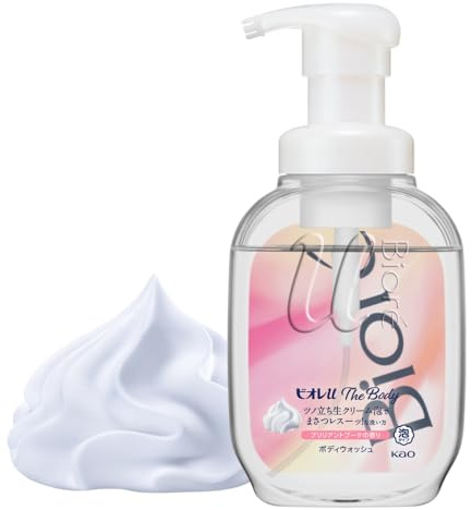 Biore U The Body Foaming Type, Brilliant Bouquet Scent, Pump 18.9 fl oz (540 ml), Highly Lubricated Formula Fresh Cream Foam, Body Soap, Gorgeous Brilliant Bouquet Scent