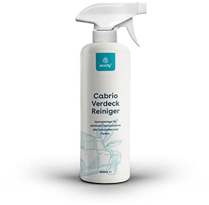 eco:fy Cabrio Verdeck Reiniger Reinigungsmittel Spray zur Reinigung von Cabrio-Dach aus Stoff, Leder, Kunststoff, Kunstleder lösemittelfrei palmölfrei (500 ml)