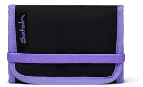 Satch Geldbeutel Purple Phantom - Schwarz | Für Jungen und Mädchen mit Sichtfenster, Münzfach und Geldscheinfach für eine übersichtliche Aufbewahrung