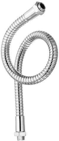 PATIKIL 35 cm (14 tum) universell svanhalsslang, 1 st M10 fin gänga böjbar metallslang flexibel arm mjuk rörförlängning för lampa, gör-det-själv-utrustning, silverton