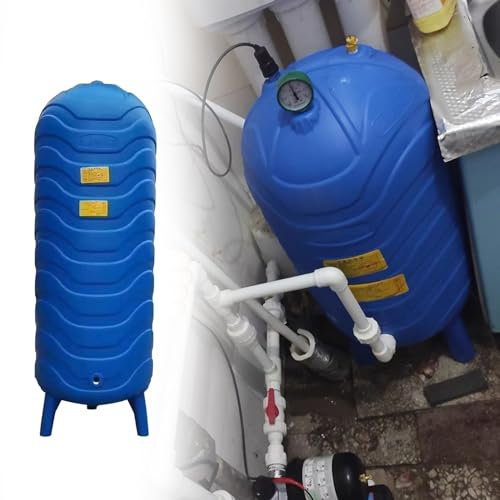 Ausdehnungsgefäß Heizung Freistanddrucktank für Harzguss, Automatische Wasserversorgung Gut Druck Ausgereizt, Fässer, 20/20/30/40/50/60/80/90/100/130 Gal Kapazität (Size : 50x140cm(300L/79.2gal))