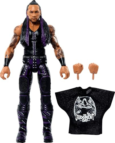 Mattel WWE Elite Collection Top Picks - Juego de Figuras de acción y Accesorios, Damian Priest de 6 Pulgadas, Coleccionable con Manos Intercambiables, Equipo de Anillo y 25 Puntos de articulación