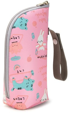 KGDUYC Borsa Termica Isolante Portatile per Biberon con Strato Termostatico da Viaggio (Rosa)