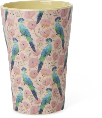 Rice Mug Melamine Bird Exotic Bird Print Large Tall