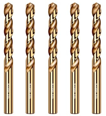 5PCS Brocas Helicoidales HSS 6.0mm con 5% de Cobalto -Herramientas Profesionales para Perforación en Metal, Acero Inoxidable, Madera,Plástico y Hierro - Alta Precisión y Durabilidad