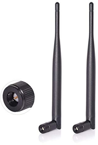 Bingfu Dual Band WiFi Antenne 2,4 GHz 5 GHz 5,8 GHz 6 dBi SMA-Stecker für drahtlose Vedio Sicherheit IP-Kamera Überwachungsrekorder DVR Fahrzeug LKW Wohnmobil Anhänger Rückfahrkamera Rückfahrmonitor