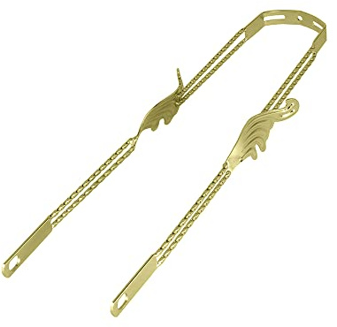Lowrider Bike 26 Wing Twisted Fender Braces Gold.