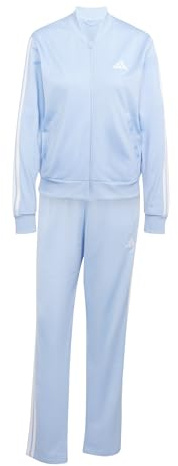 adidas Damen ESSENTIALS 3-STRIPES TRACKSUIT, glow blue, L