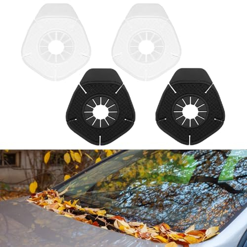 Almohadilla Del Orificio Del Limpiaparabrisas,Protectores De Limpiaparabrisas Para Coche,Limpiaparabrisas Brazo Agujero Protector 4PC Protección Contra El Polvo Las Hojas La Lluvia Y La Nieve