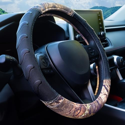 Mossy Oak Break-Up Steering Wheel Cover for Trucks & SUVs, Fits 15.5-16