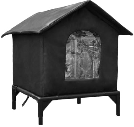 Versteck für Haustiere im Freien: für Katzenhöhle, wetterfest, Tierhaus im Garten, Innenbereich, Schutz für das Haus | Gehege