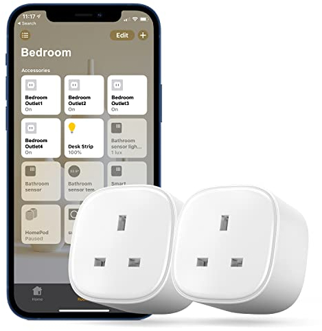 Meross Smart Plug Works with Apple HomeKit Meross WiFi Plug Compatible with Alexa Siri and Google Home Wireless Remote Control Timer Switch, 2 Pack