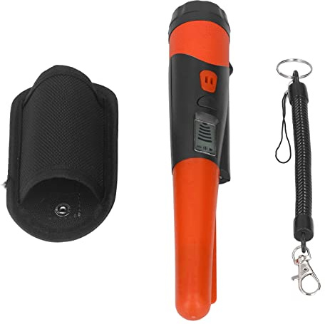 Pilipane Détecteur de métaux étanche IP66 de haute précision avec Pinpoint, détecteur de métaux pour adultes et enfants, détecteur de métaux portable professionnel avec écran LCD(Arance)