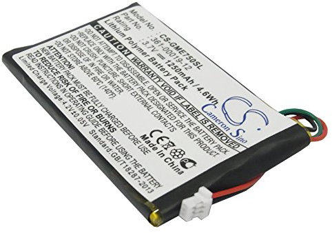 1250mAh / 4.63Wh Ersatzakku kompatibel mit Garmin Edge 605, Edge 705, 361-00019-12