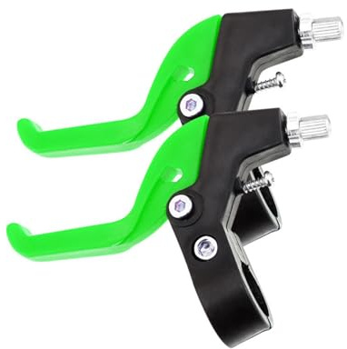 Amagogo LEVA Freno Bicicletta per Bambini, Freni Bici Bambino, Freni Manubrio Parti Maniglia Freno Bici, Un Diametro Del Morsetto Di 22-25 Mm E Adatta Manubrio Con Tubo Tondo, Verde