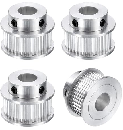 sourcing map Puleggia sincrona GT-2 40T con foro da 10 mm, puleggia dentata in alluminio, 40 denti, adatta per cinghia dentata da 10 mm di larghezza per stampante 3D CNC