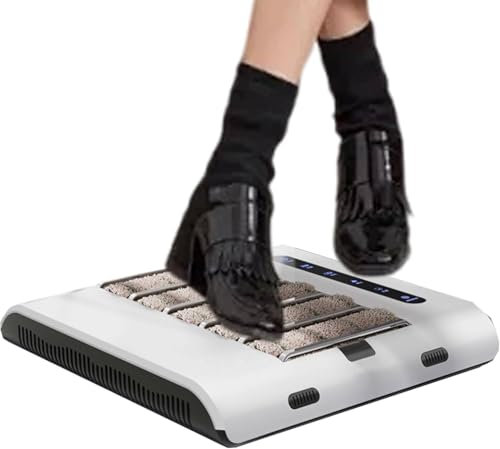 HSSMEUR Machine de Nettoyage de Semelles de Chaussures entièrement Automatique, cireuse de Chaussures électrique, cireuse de Chaussures à capteur Automatique, nettoyant pour