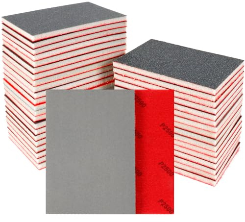 24 PCS Sanding Sponge Block 2500 Grit Wet Dry Sandpaper for Wood Metal