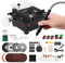 Mini Multi-functional Table Saw, 100W Mini Table Saw for Crafts, Portable Small Wood Cutting Desktop Cutter Engraving Machine, Speeds & Angle Adjustable Tablesaw Polisher Tool for Wood Plastic Acrylic