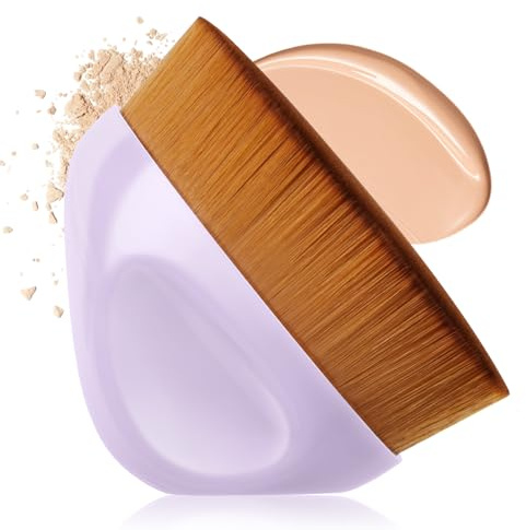 LOPHE Pinceau Fond de Teint Plat, Multifonctionnel Correcteur, Violet | Brosse Fond de Teint Premium, Mélange Liquide Crème Correcteur, Maquillage Visage