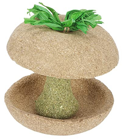 Tnfeeon Core Hamster Bowl Timothy Grass Jouet à Mâcher pour Hamsters Nains et Rats Dorés, Facile à Mâcher, Bol de Recherche de Nourriture, Expérience d'alimentation Amusante