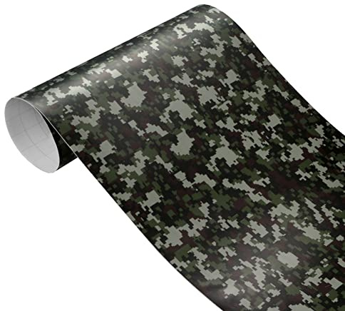 iSpchen Pellicola Per Auto Mimetica,Camo Vinile Per Auto Adesivo Autoadesiva Per Auto Pellicola Protettiva Auto In Pvc Pellicola Protettiva Per Vernice Pellicola Diy autoadesivo,100cmx30cm