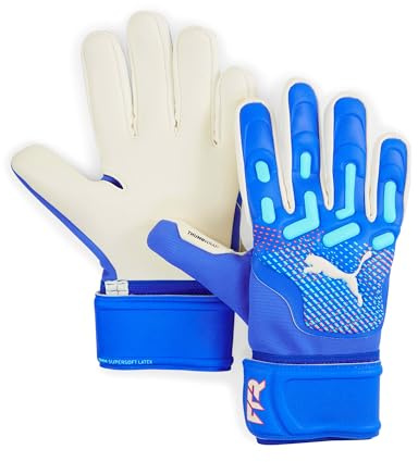 PUMA FUTURE Match NC - Guanti da portiere Ragazzi, Bluemazing-Sunset Glow-Electric Peppermint, 8-041926
