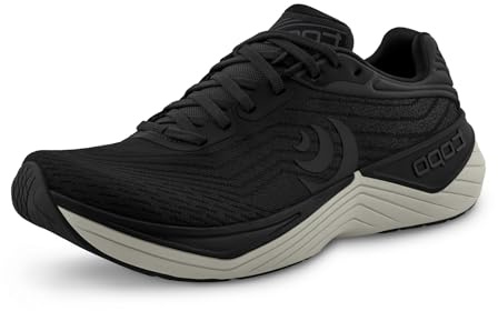 Topo Athletic Men's Ultrafly 5 Comfortable Lightweight Cushioned Durable 5MM Drop Road Running Shoes, Athletic Shoes for Road Running, Black/Charcoal, Size 11